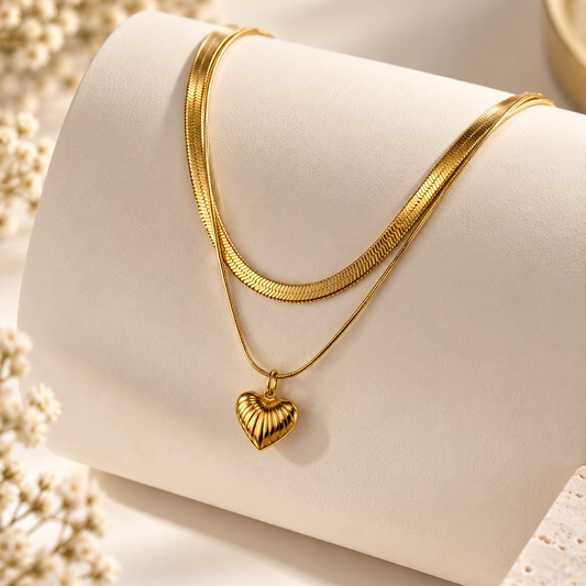 Coeur Double-Layer Necklace
