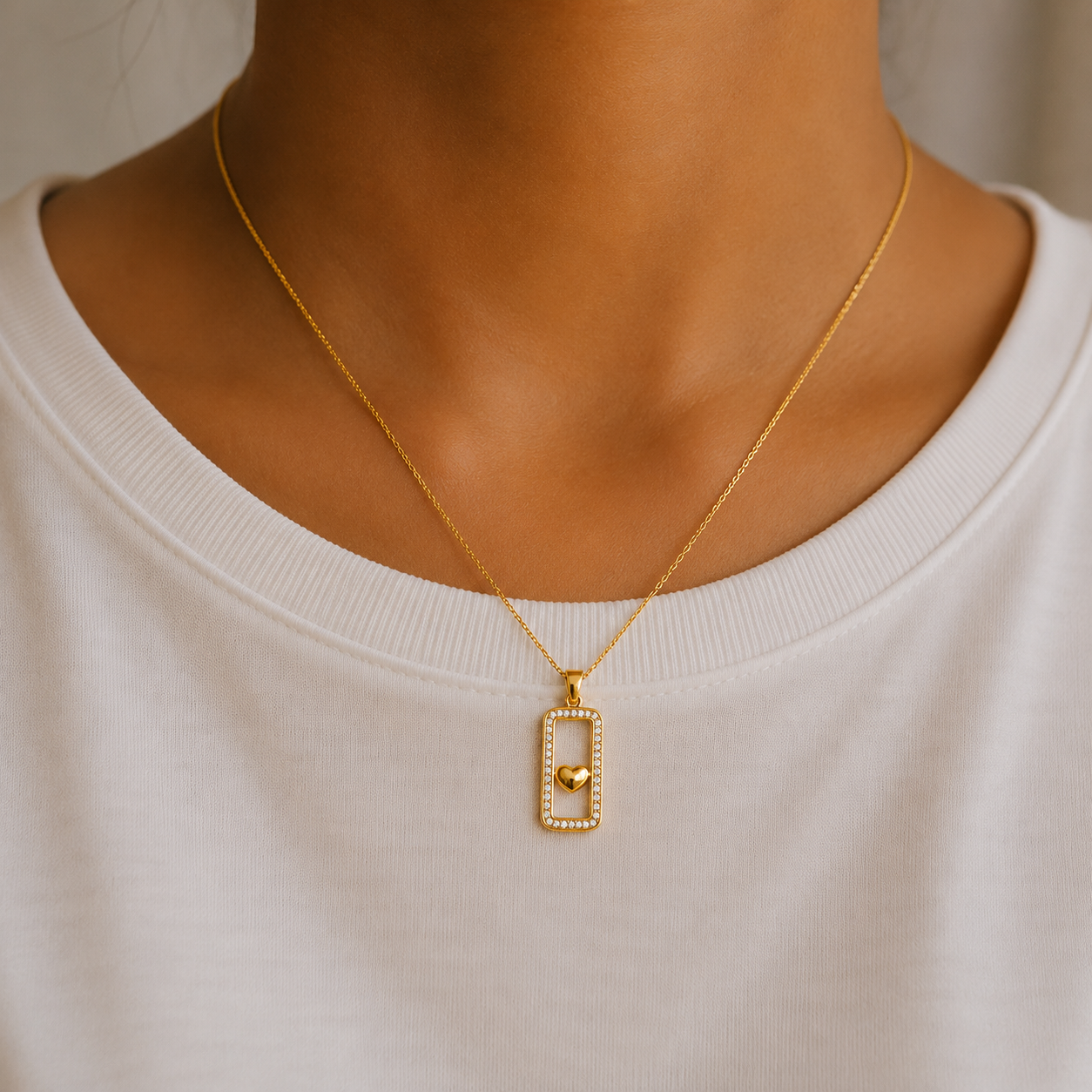 Heart Frame Necklace