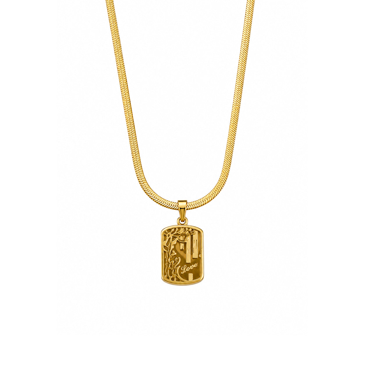 Amour Tag Necklace