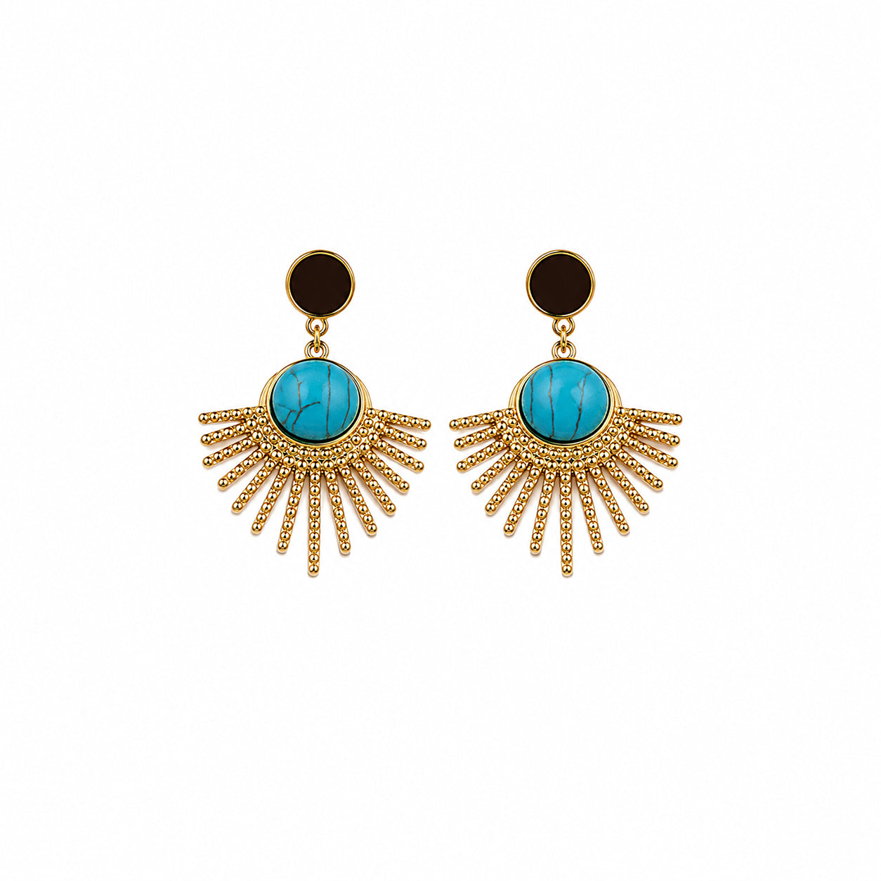Azura Sunburst Drop Earrings