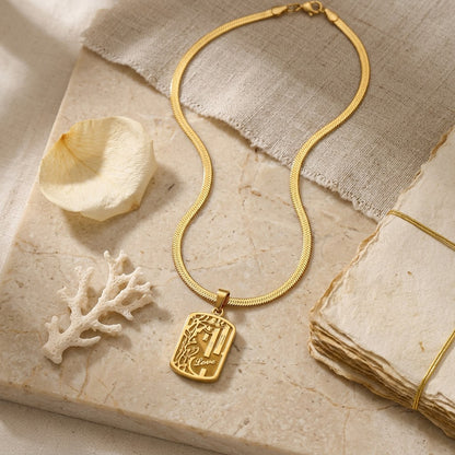 Amour Tag Necklace