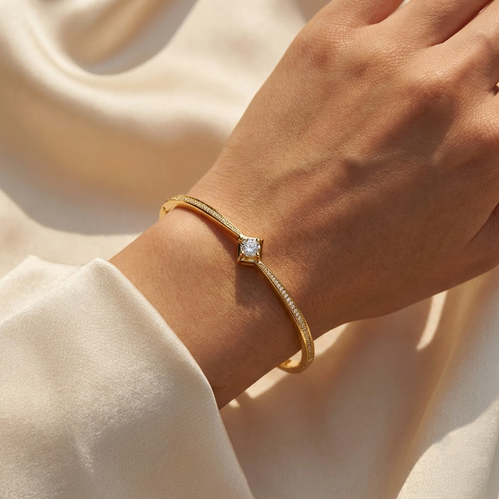 Celeste crystal bangle