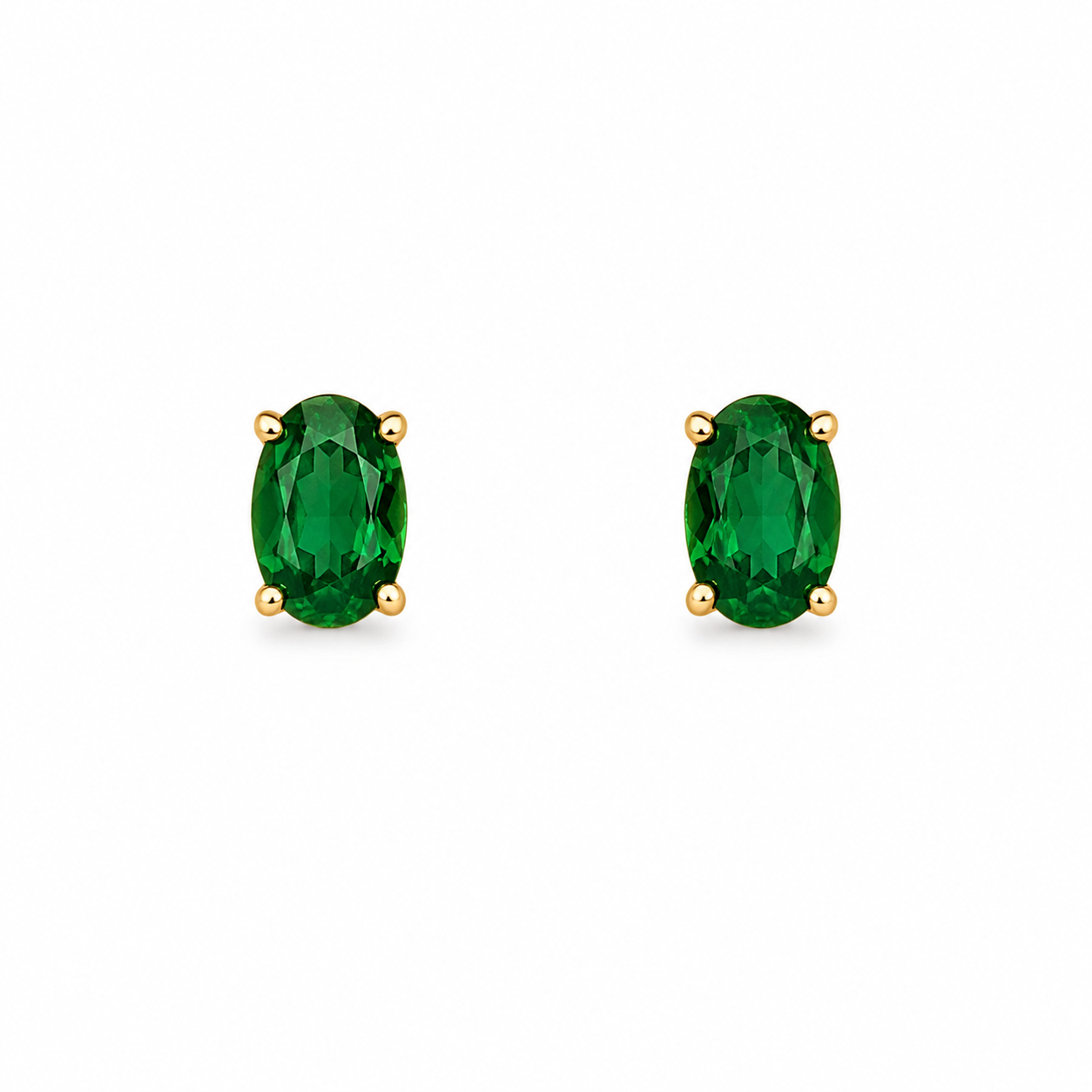 Rosalie Emarald stud earrings