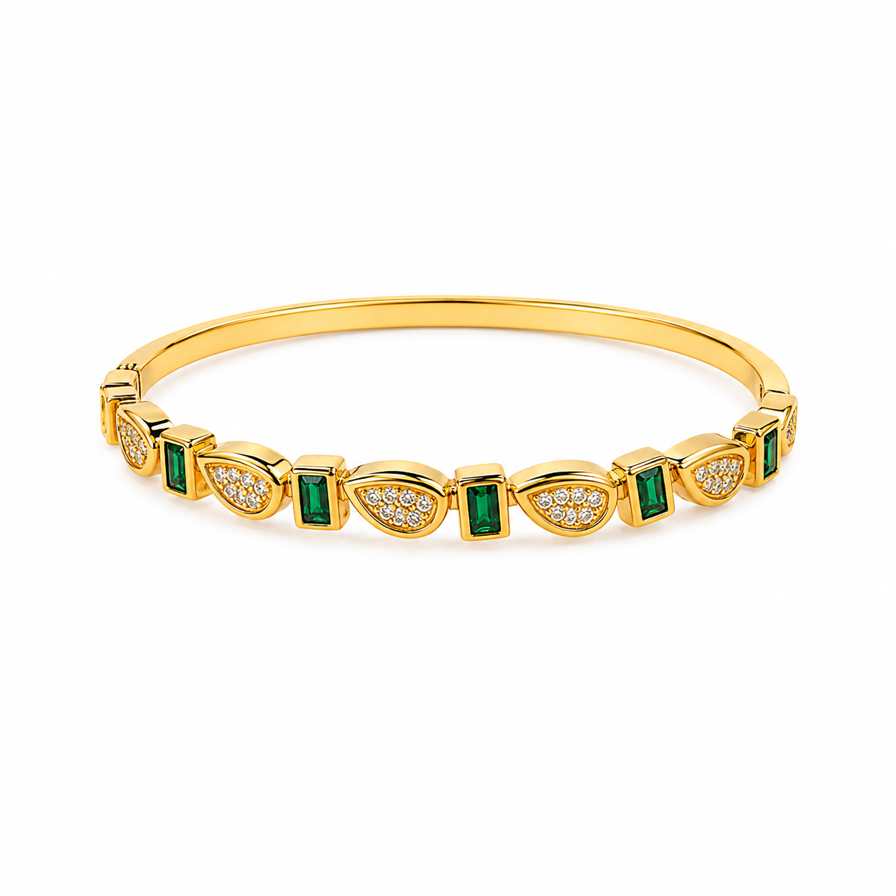 Emarald mosaic bangle