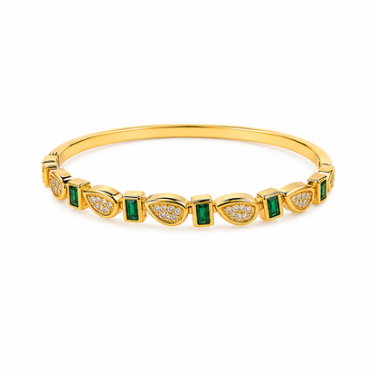 Emarald mosaic bangle
