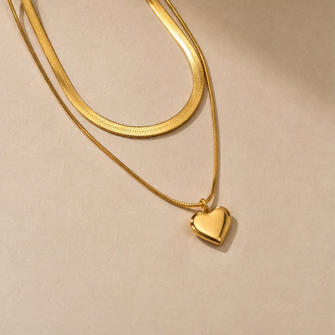 Coeur Double-Layer Necklace